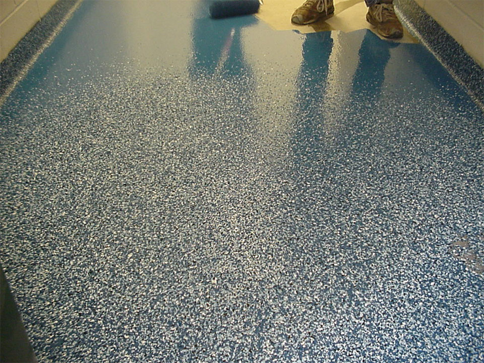 How Our Commercial Building Concrete Floor Coating Products Are Applied